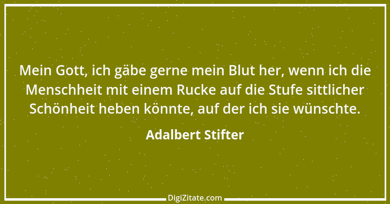 Zitat von Adalbert Stifter 110