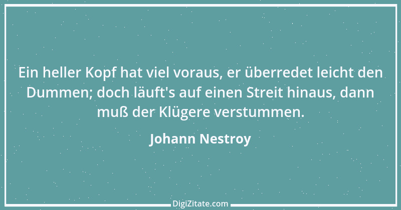 Zitat von Johann Nestroy 184