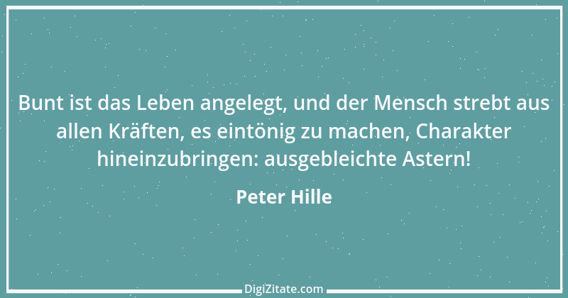 Zitat von Peter Hille 51