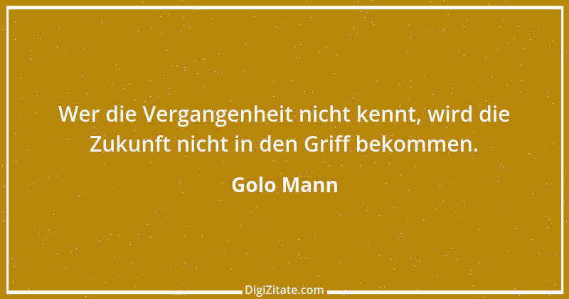 Zitat von Golo Mann 7