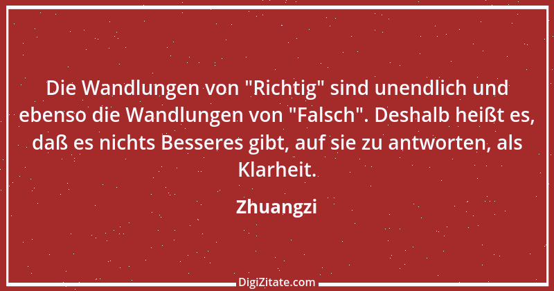 Zitat von Zhuangzi 4