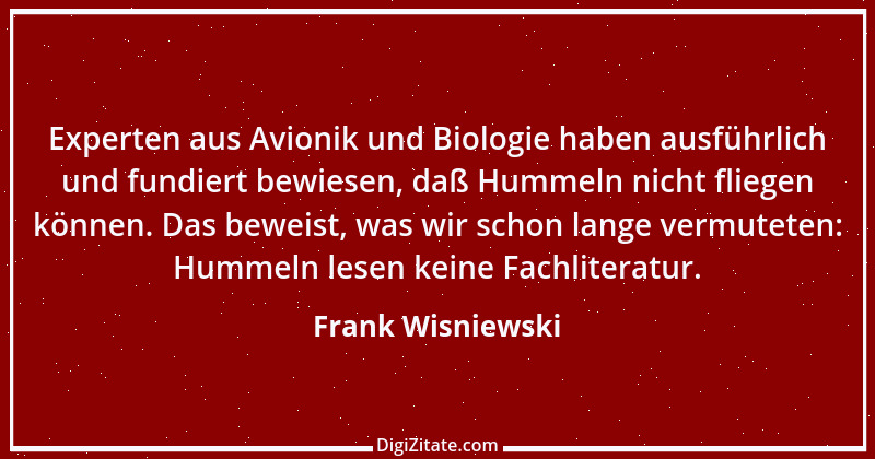 Zitat von Frank Wisniewski 127