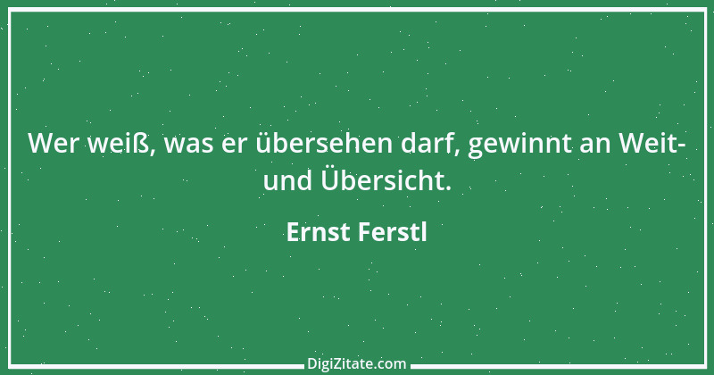 Zitat von Ernst Ferstl 1982