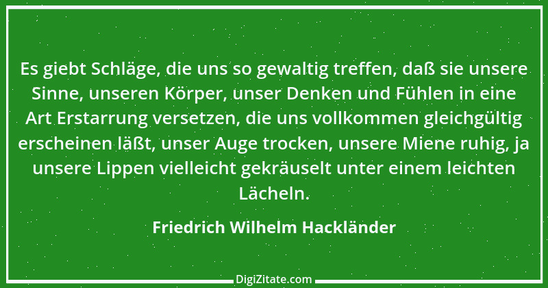 Zitat von Friedrich Wilhelm Hackländer 2