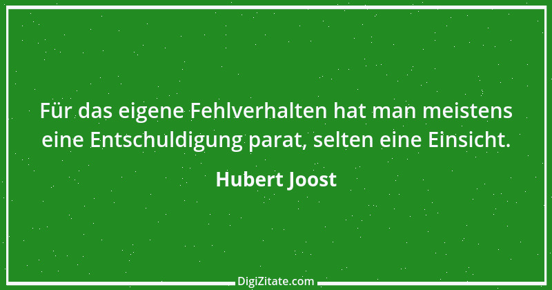 Zitat von Hubert Joost 95