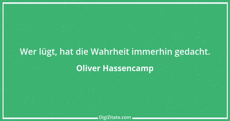 Zitat von Oliver Hassencamp 6