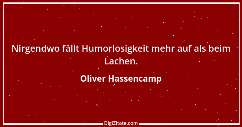 Zitat von Oliver Hassencamp 9