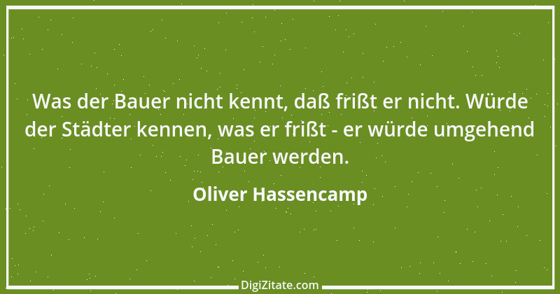 Zitat von Oliver Hassencamp 10