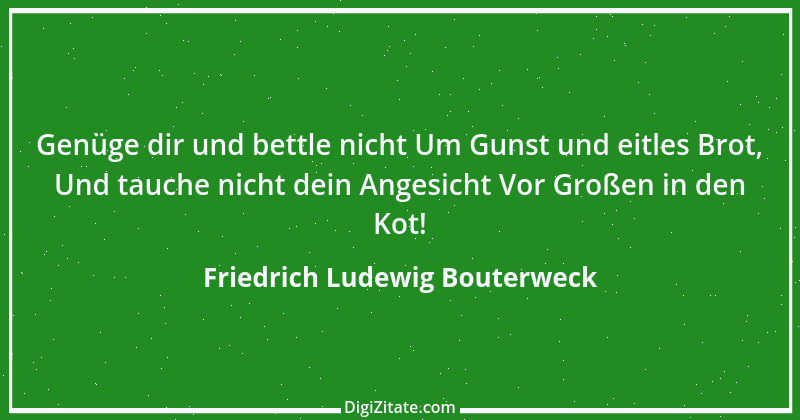 Zitat von Friedrich Ludewig Bouterweck 16