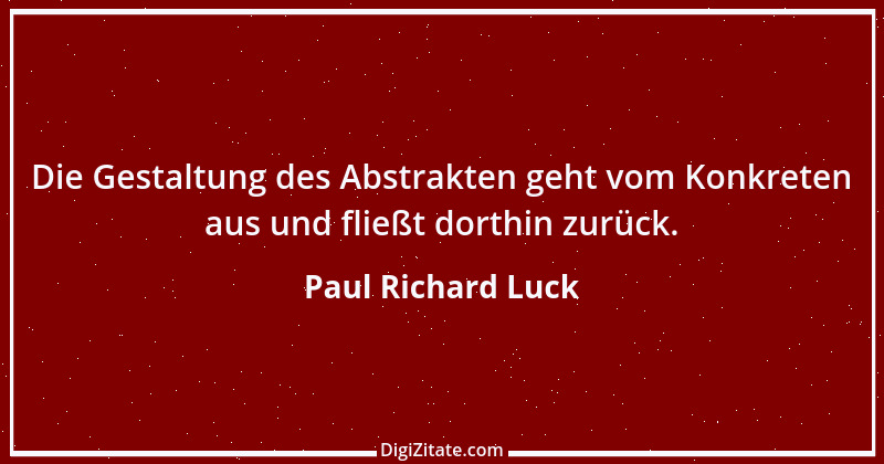 Zitat von Paul Richard Luck 47