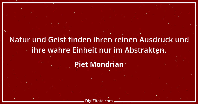 Zitat von Piet Mondrian 2