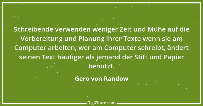 Zitat von Gero von Randow 2