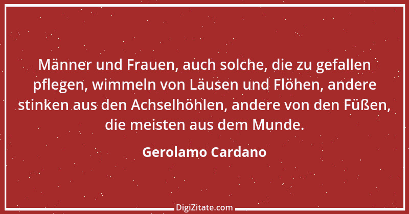 Zitat von Gerolamo Cardano 1