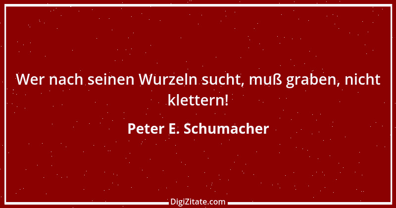 Zitat von Peter E. Schumacher 352