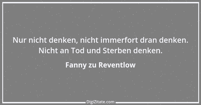 Zitat von Fanny zu Reventlow 34