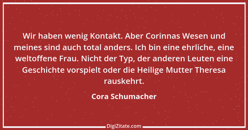 Zitat von Cora Schumacher 2