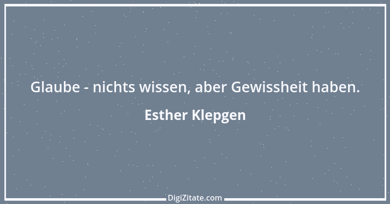 Zitat von Esther Klepgen 42