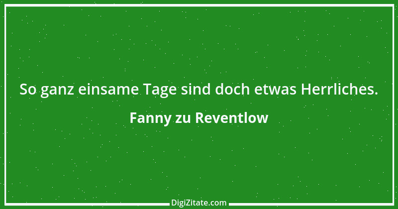 Zitat von Fanny zu Reventlow 35