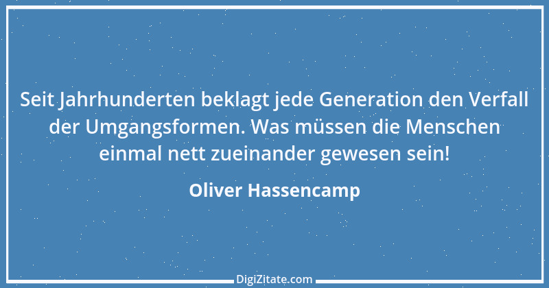 Zitat von Oliver Hassencamp 15