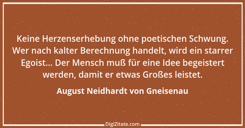 Zitat von August Neidhardt von Gneisenau 1