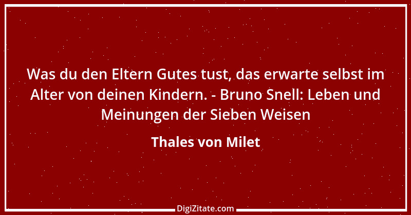 Zitat von Thales von Milet 8