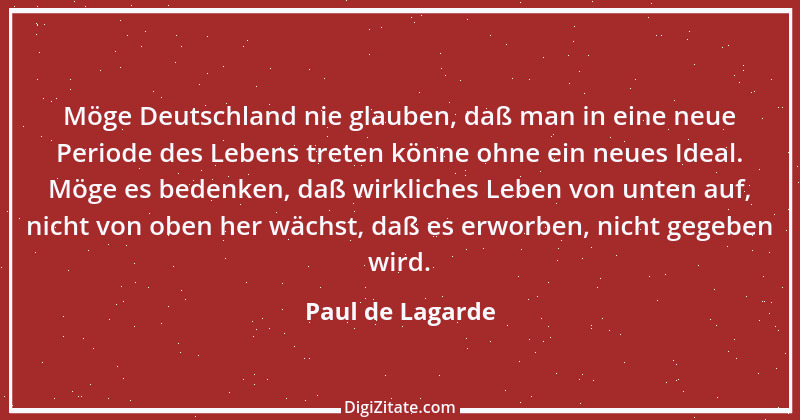 Zitat von Paul de Lagarde 53