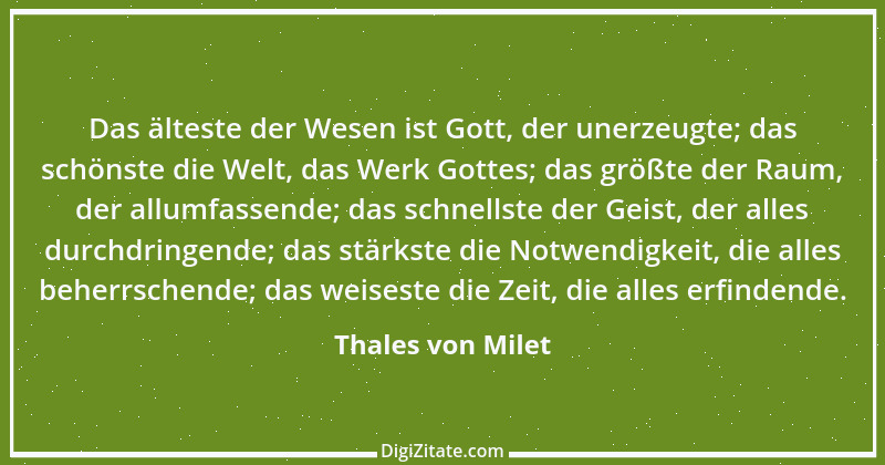 Zitat von Thales von Milet 10