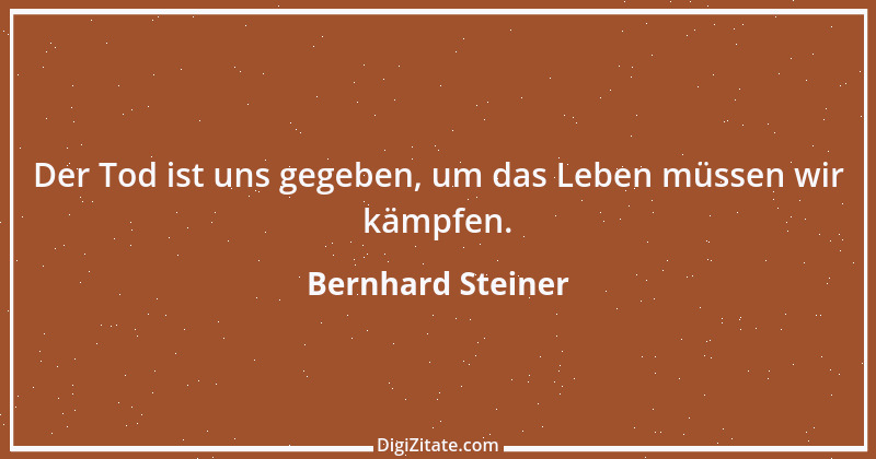 Zitat von Bernhard Steiner 3