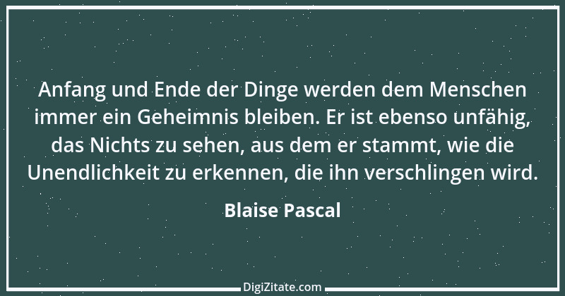 Zitat von Blaise Pascal 342