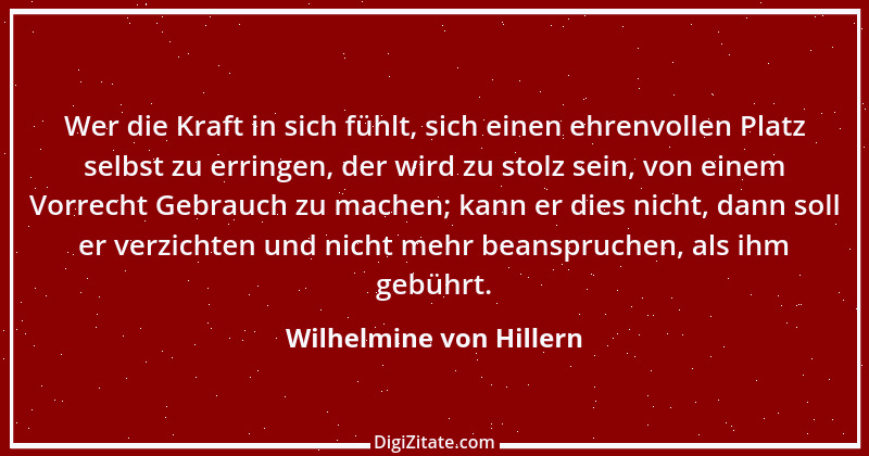 Zitat von Wilhelmine von Hillern 9