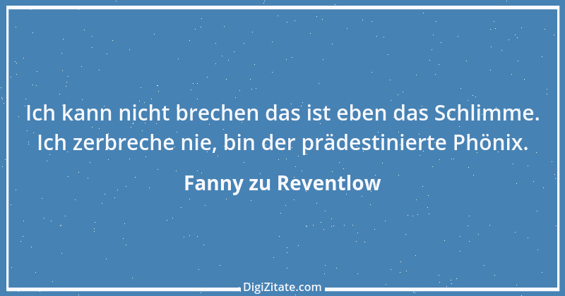 Zitat von Fanny zu Reventlow 41