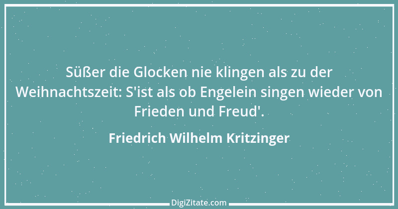 Zitat von Friedrich Wilhelm Kritzinger 1