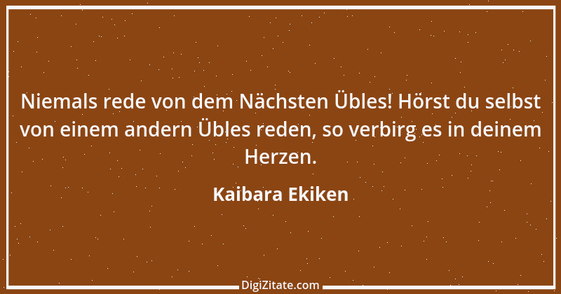 Zitat von Kaibara Ekiken 9