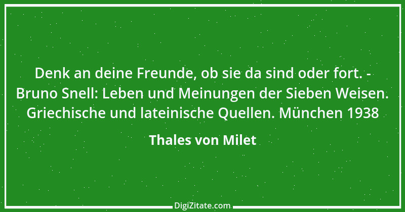 Zitat von Thales von Milet 11