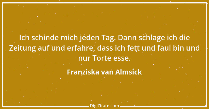 Zitat von Franziska van Almsick 2