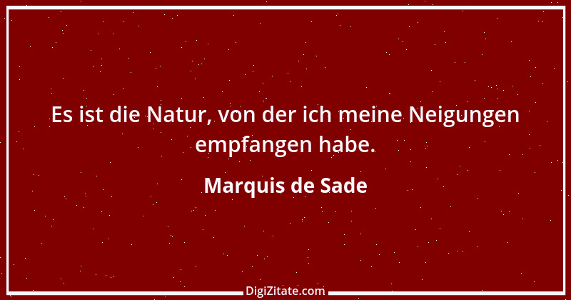 Zitat von Marquis de Sade 20