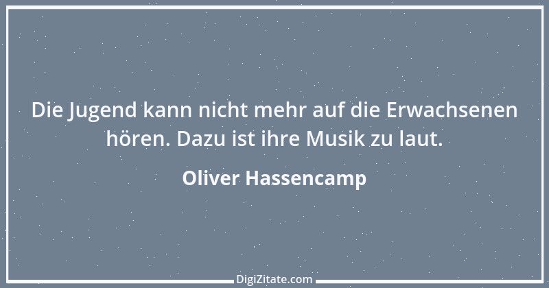 Zitat von Oliver Hassencamp 22