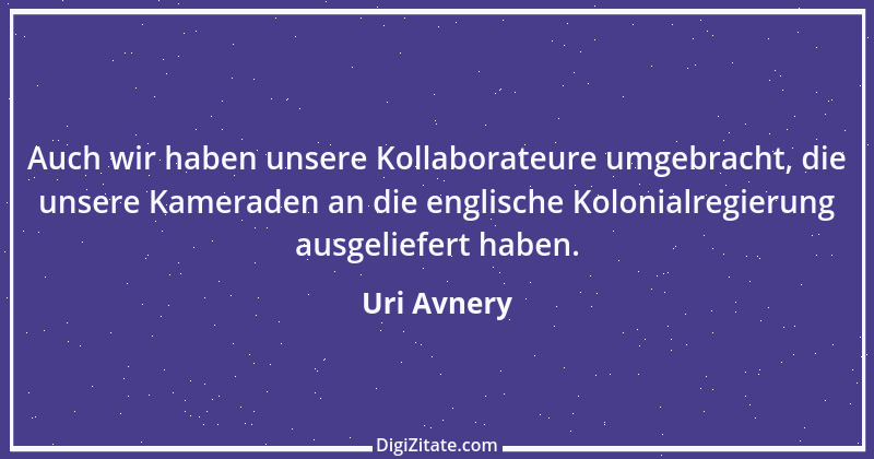 Zitat von Uri Avnery 2