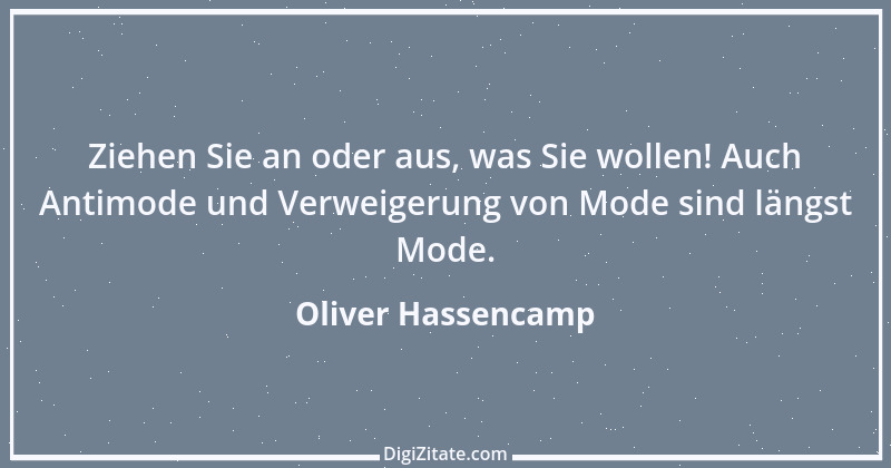 Zitat von Oliver Hassencamp 24