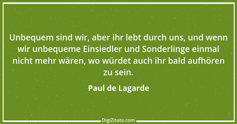 Zitat von Paul de Lagarde 57