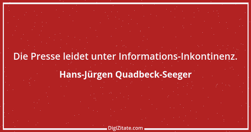 Zitat von Hans-Jürgen Quadbeck-Seeger 188