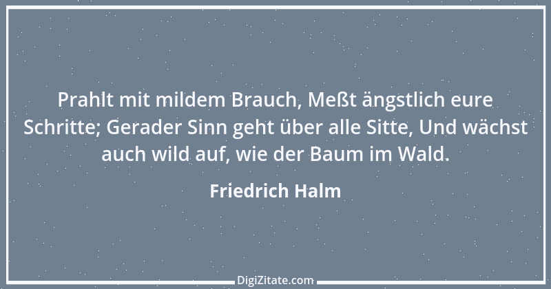 Zitat von Friedrich Halm 11