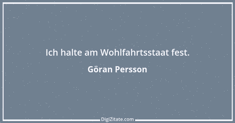 Zitat von Göran Persson 1