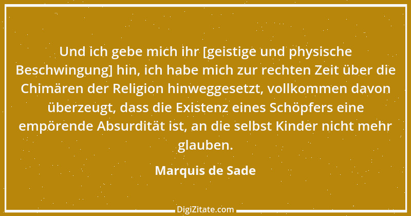 Zitat von Marquis de Sade 25