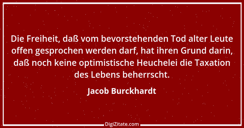 Zitat von Jacob Burckhardt 121