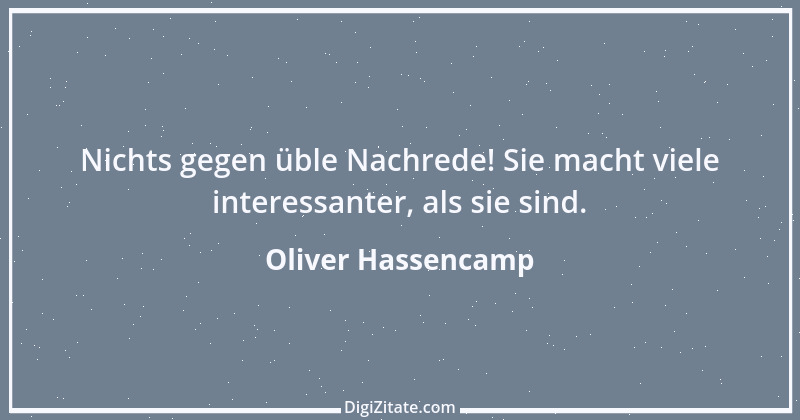 Zitat von Oliver Hassencamp 28