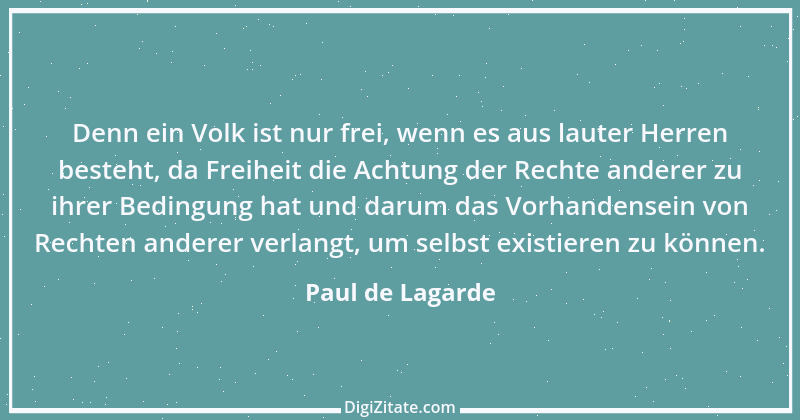 Zitat von Paul de Lagarde 61