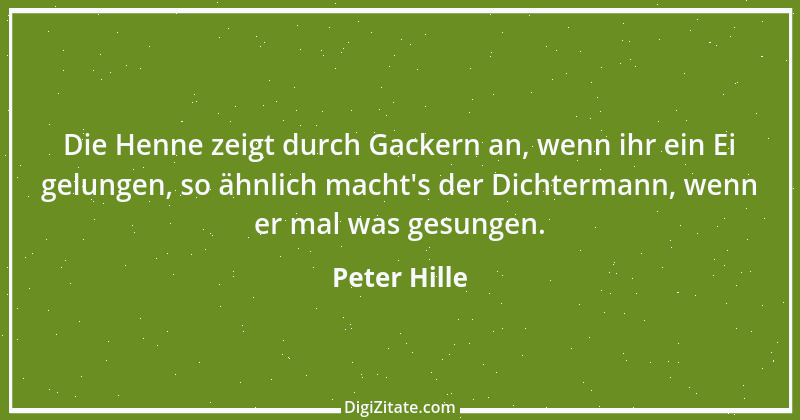 Zitat von Peter Hille 76