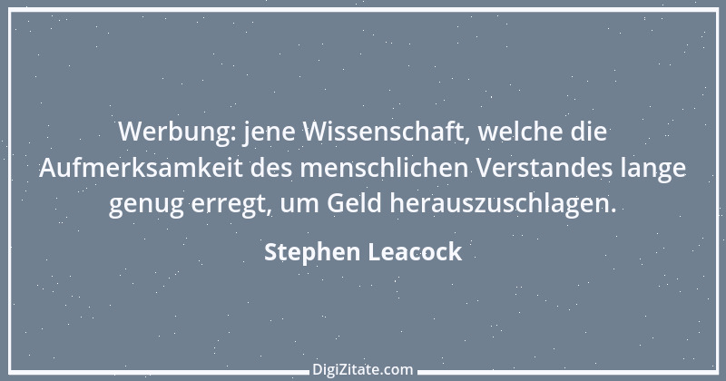 Zitat von Stephen Leacock 4