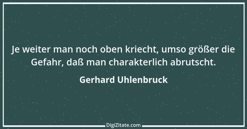 Zitat von Gerhard Uhlenbruck 384